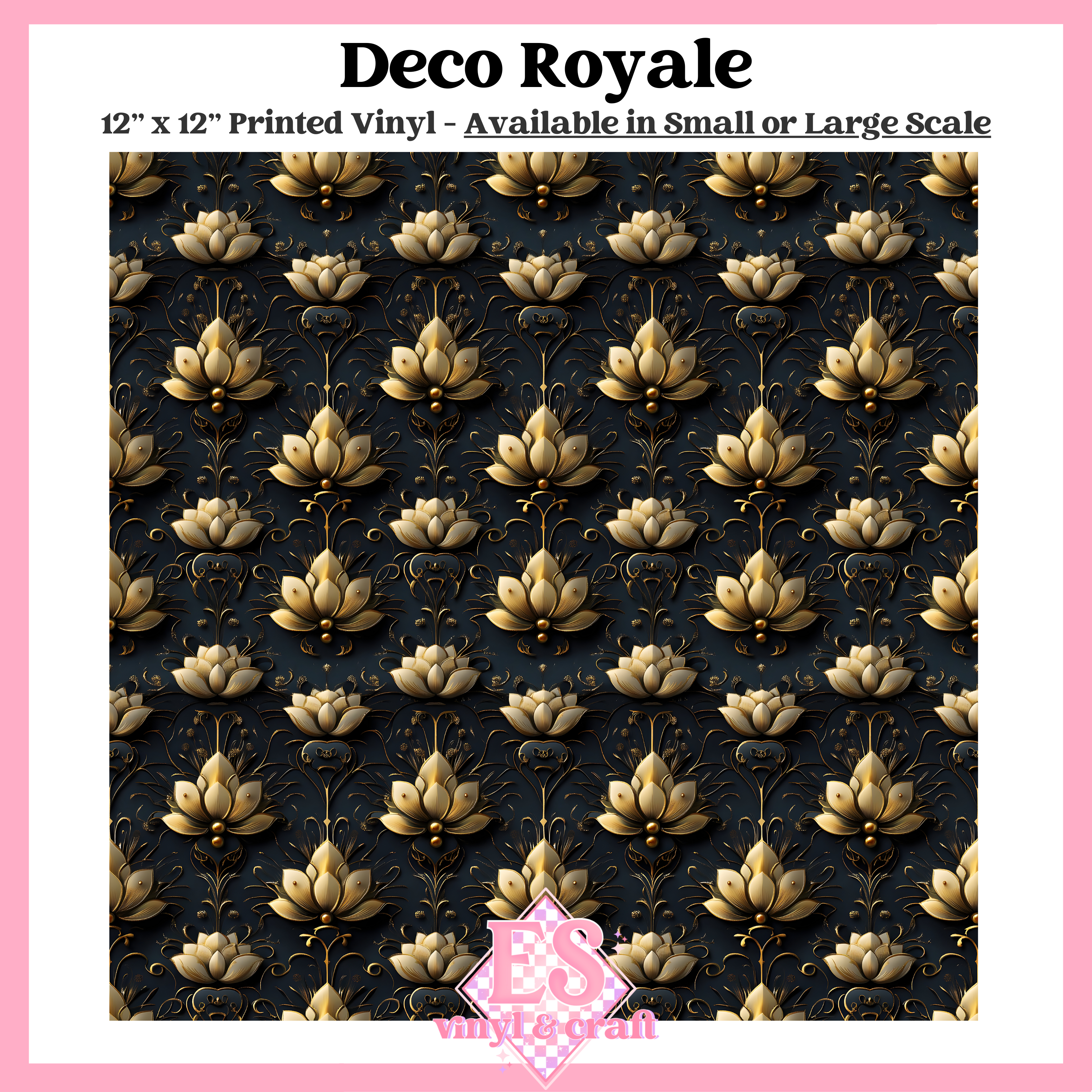 Deco Royale - Small or Large Scale Options - 12" x 12" Sheet