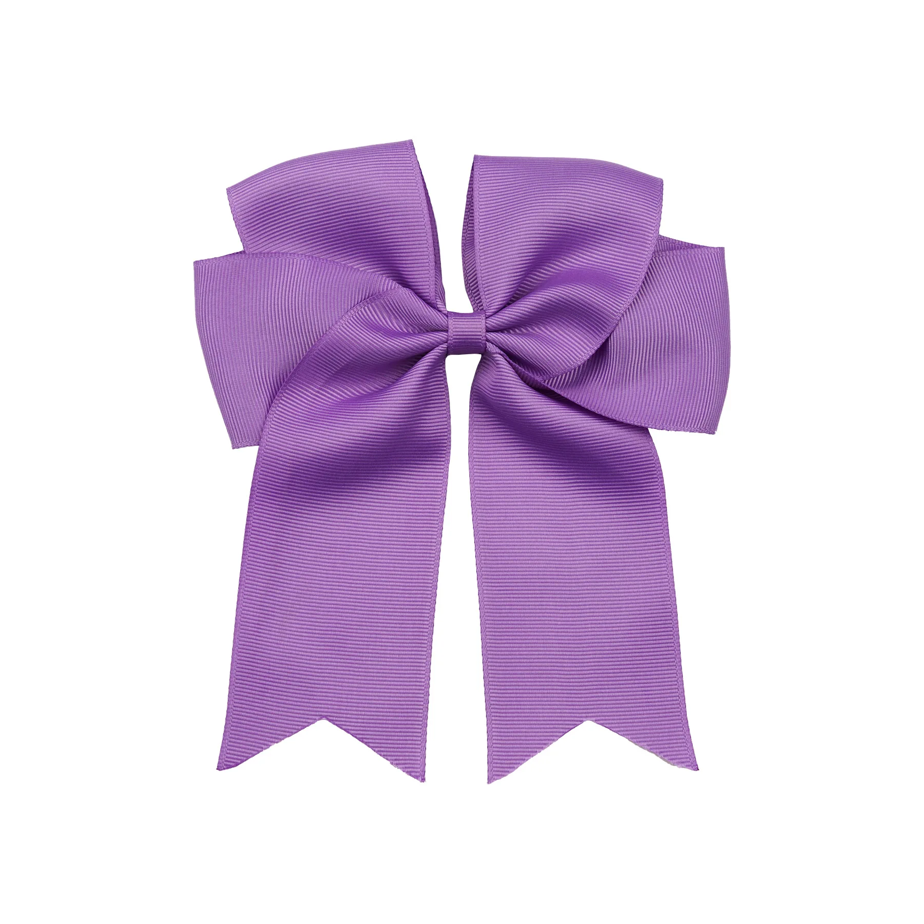 Dovetail Hair Bow Clip 6" - Lavender