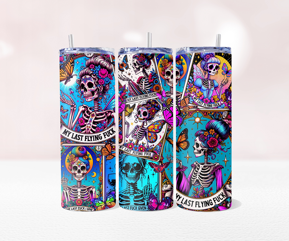 My Last Flying F*ck - Full 20oz Tumbler Sublimation Ready To Print
