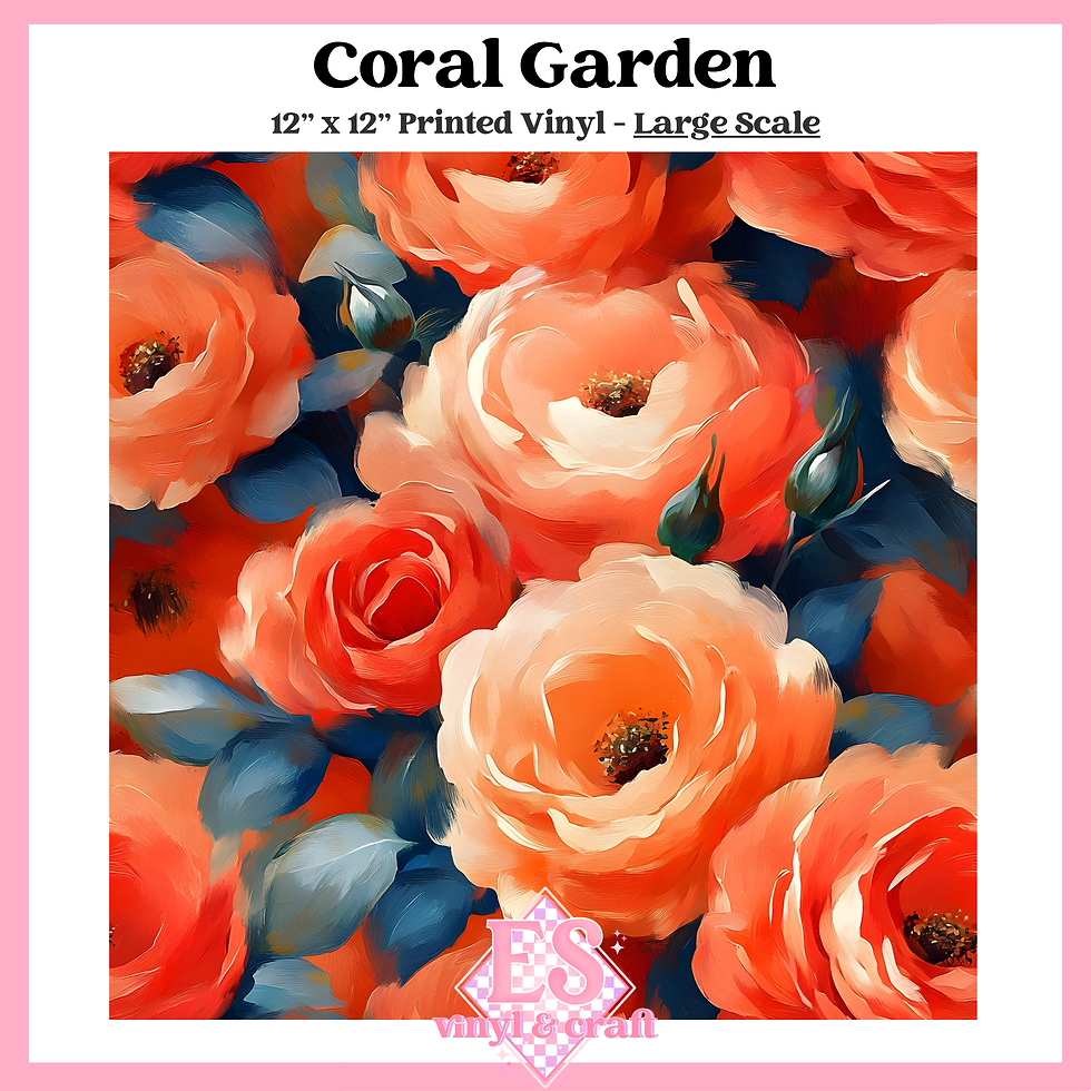 Thumbnail: Coral Garden - Small or Large Scale Options - 12" x 12" Sheet