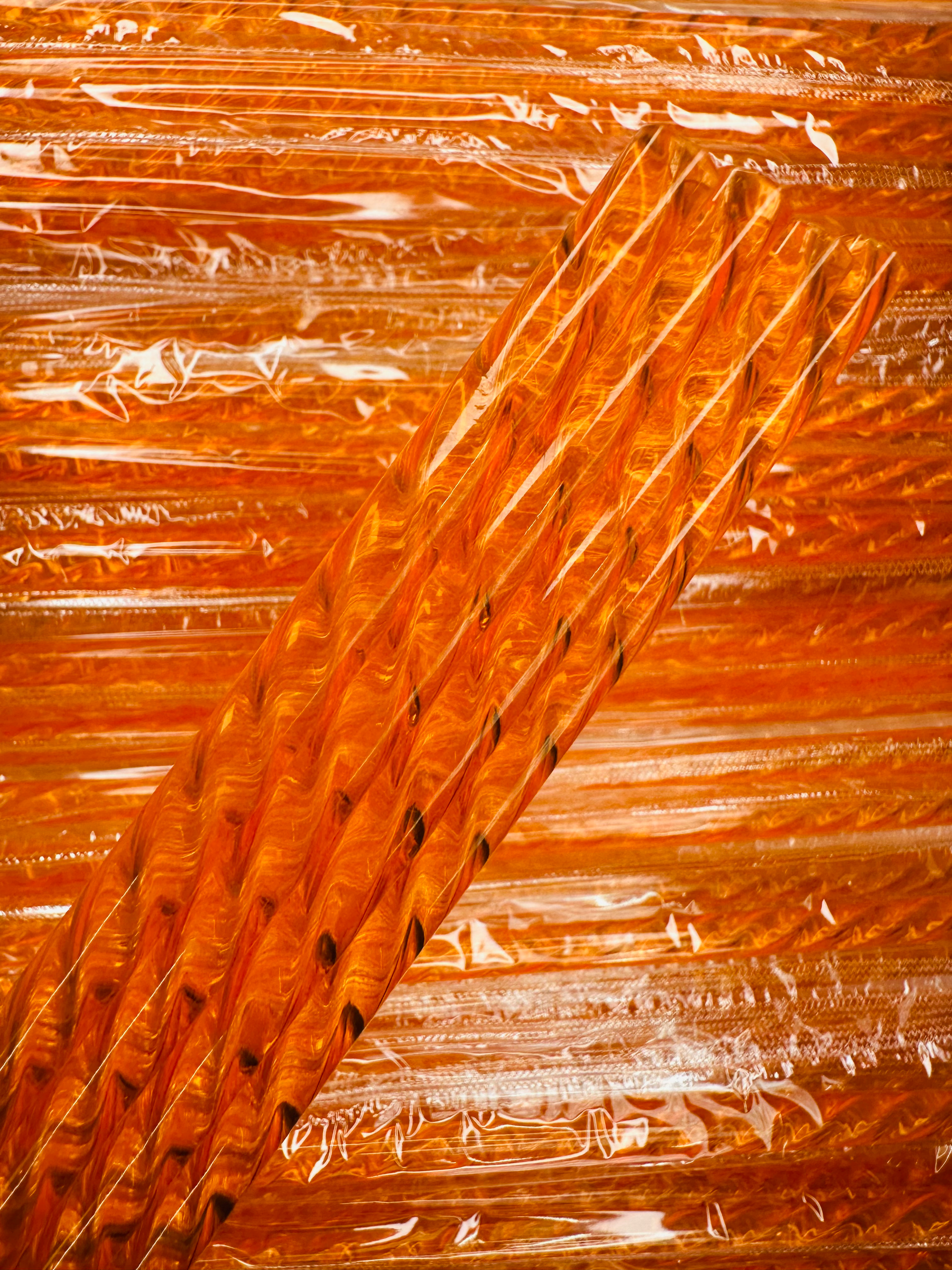 Orange Swirl Straw