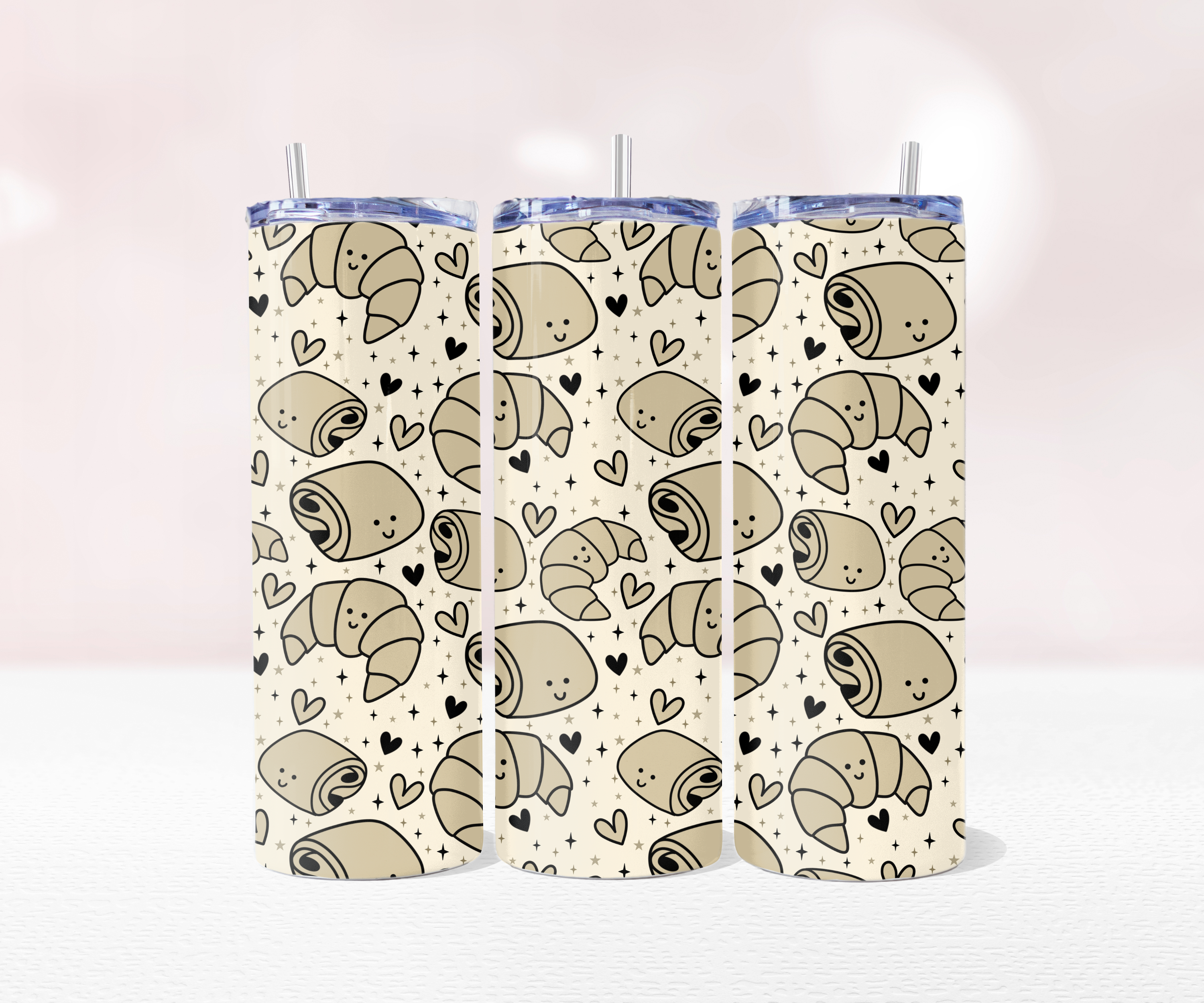 Pastries - Full 20oz Tumbler Sublimation Ready To Print