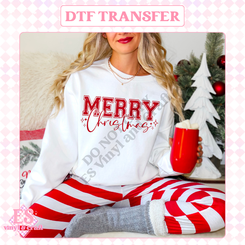 Merry Christmas - DTF Transfer