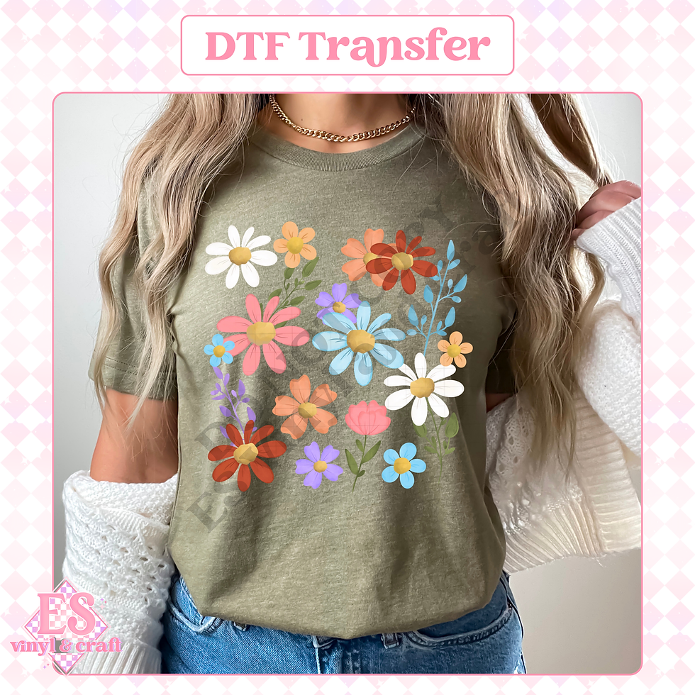 Wildflower Collage - DTF Transfer
