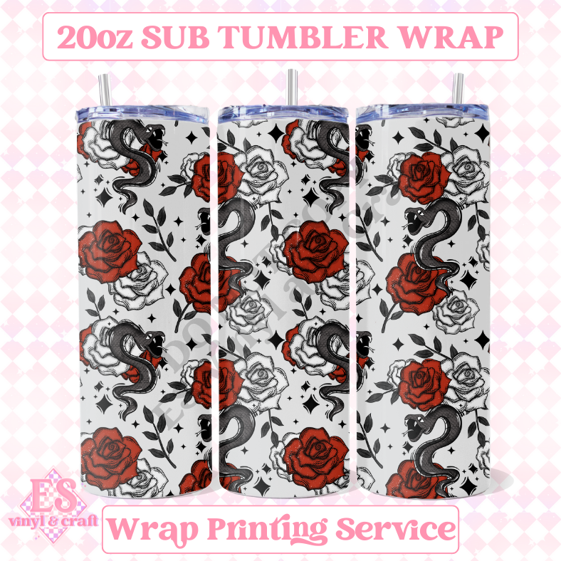 Unspoken (Seamless) - Full 20oz Tumbler Sublimation Ready Print