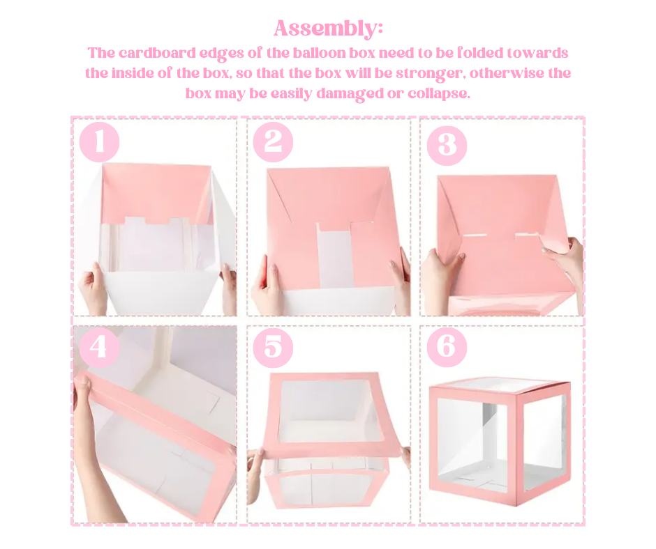 Thumbnail: White Balloon Box - Clear or Set of 4 with the option of Baby