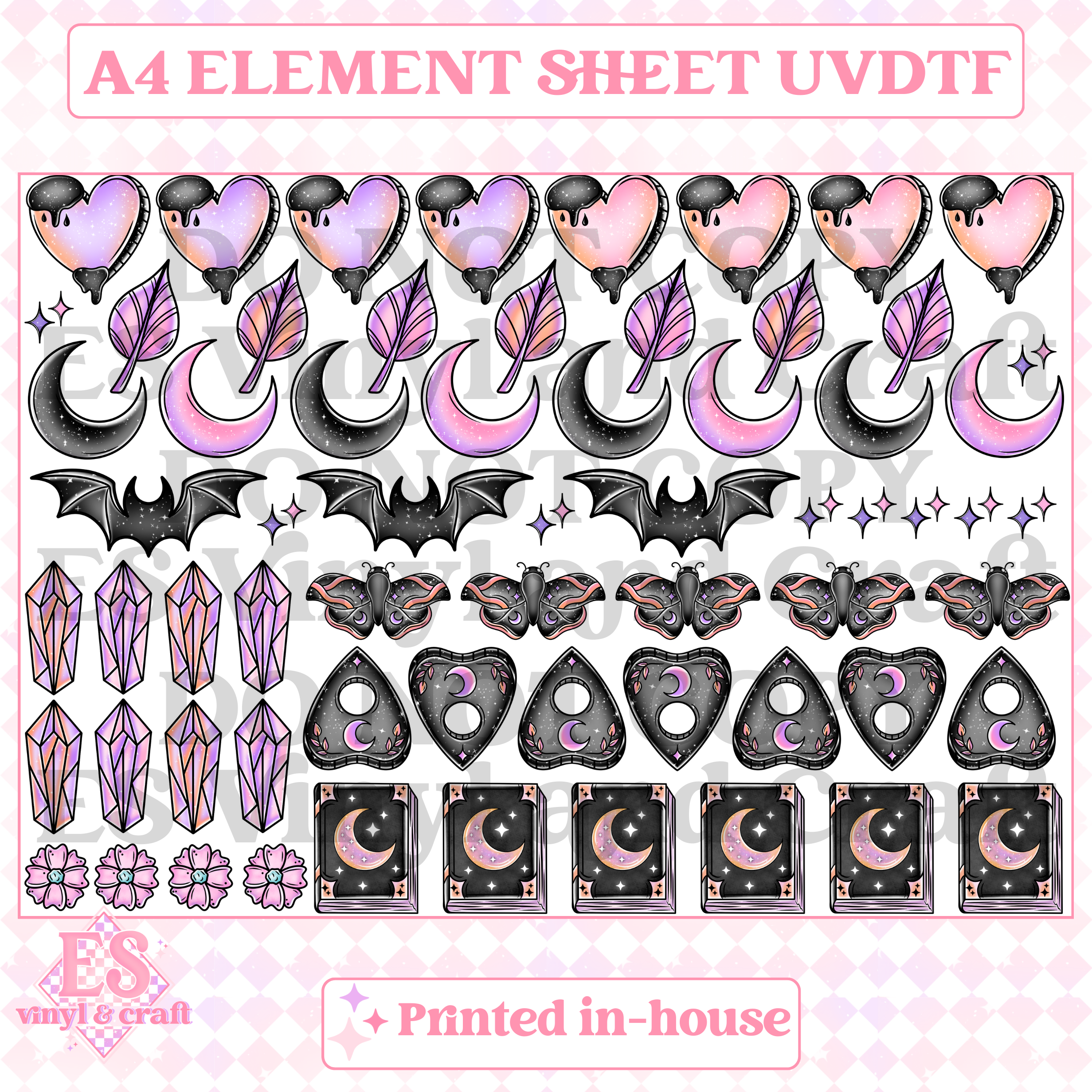 Witch Craft - UVDTF (A4 Sheet) 210mm x 300mm