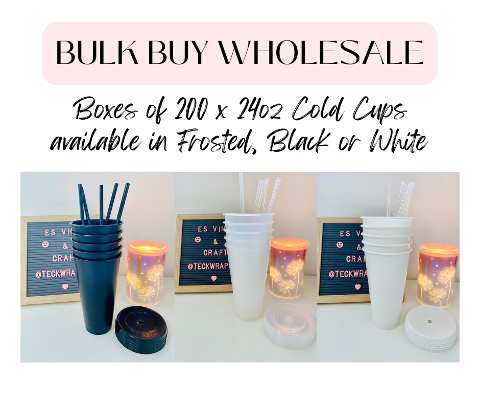 Bulk Buy Wholesale x 200 Cold Cups 24oz