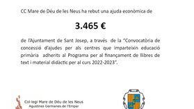 FINANÇAMENT DE L'AJUNTAMENT DE SANT JOSEP DE SA TALAIA