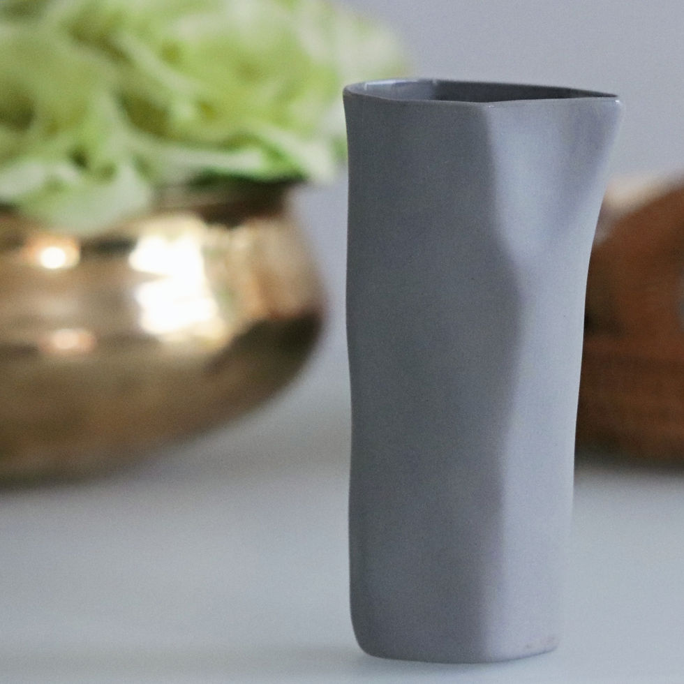 Thumbnail: Light Grey tall ceramic jug