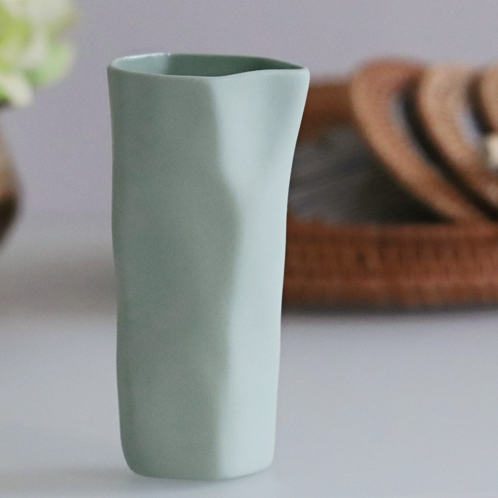 Thumbnail: Celadon tall ceramic jug