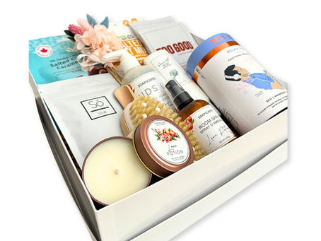 Gift box featuring products made in BC