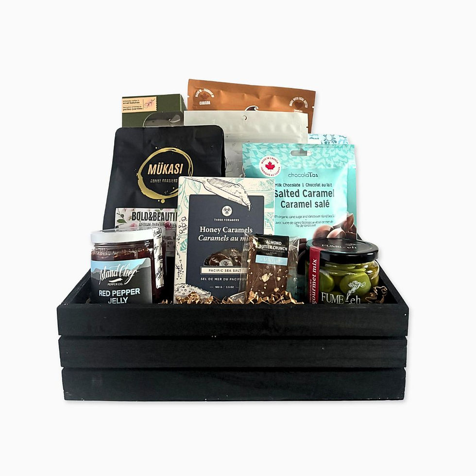 Alouette Gift Basket, includes many products made in British Columbia