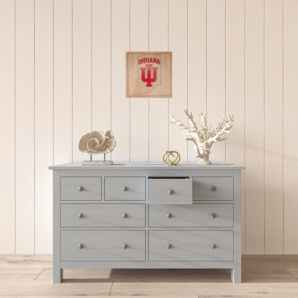 Thumbnail: Custom Carved Indiana University Logo – Solid Maple Wall Decor