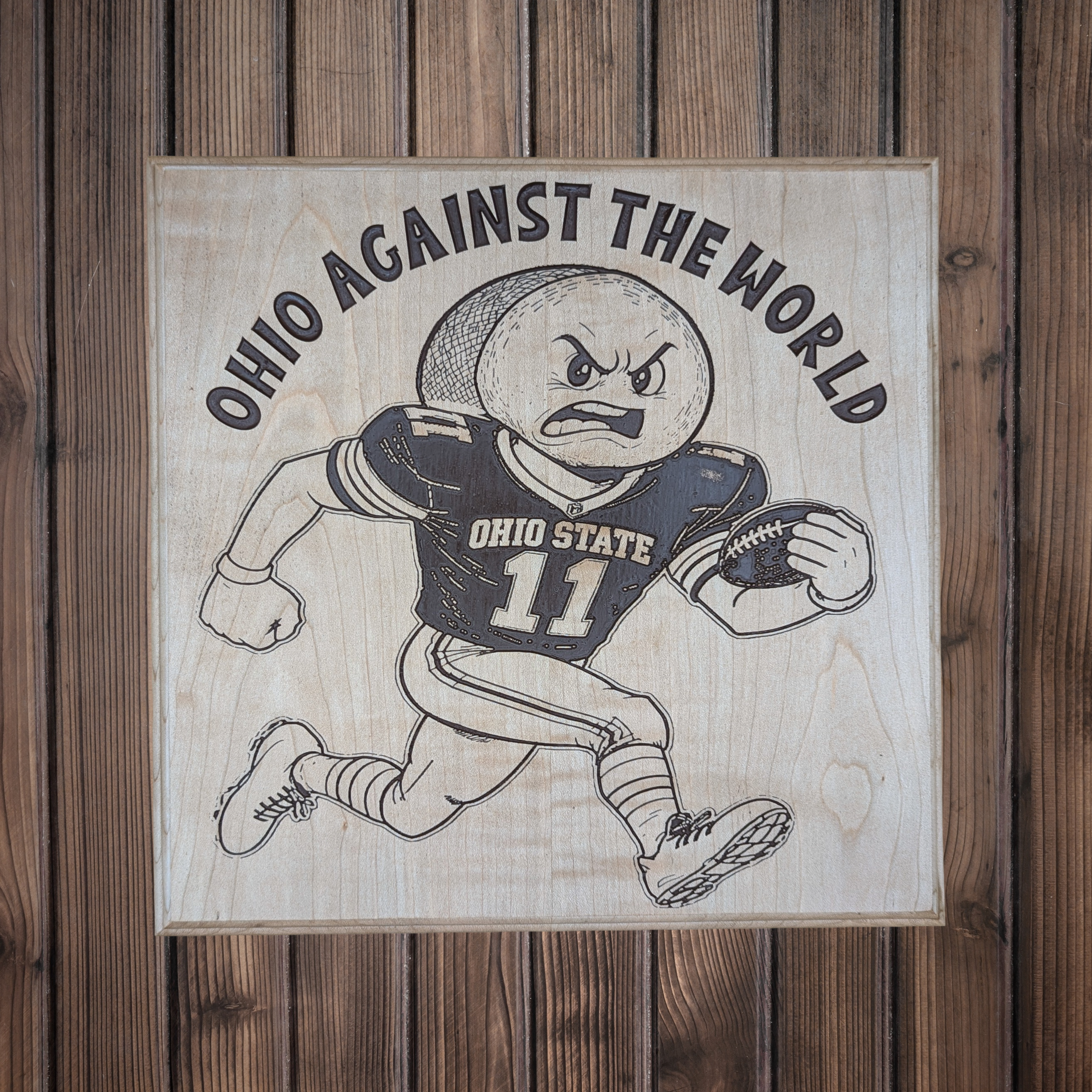 Ohio State Football Ohio Against The World Wall Decor