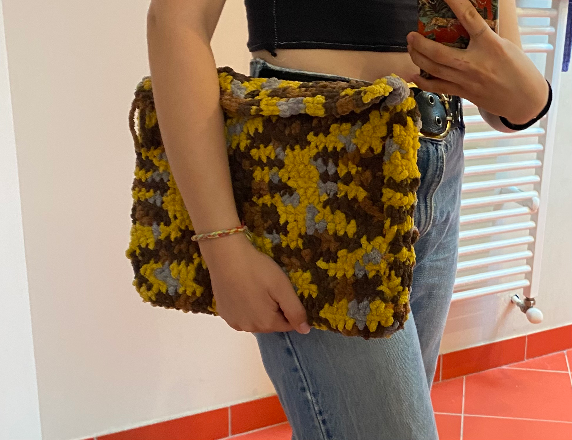 🧶 pochette d’ordi 100% crochet 🧶 