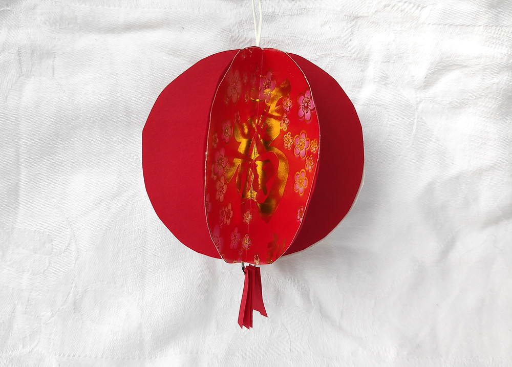 Zero waste chinese new year DIY red packet lantern