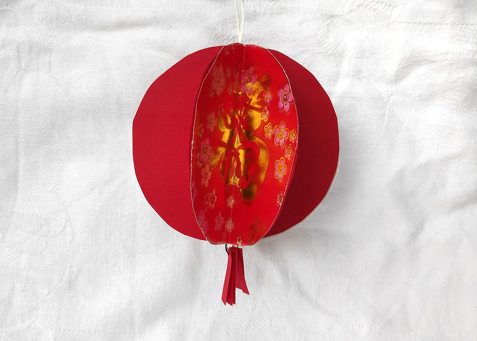 Zero waste chinese new year DIY red packet lantern