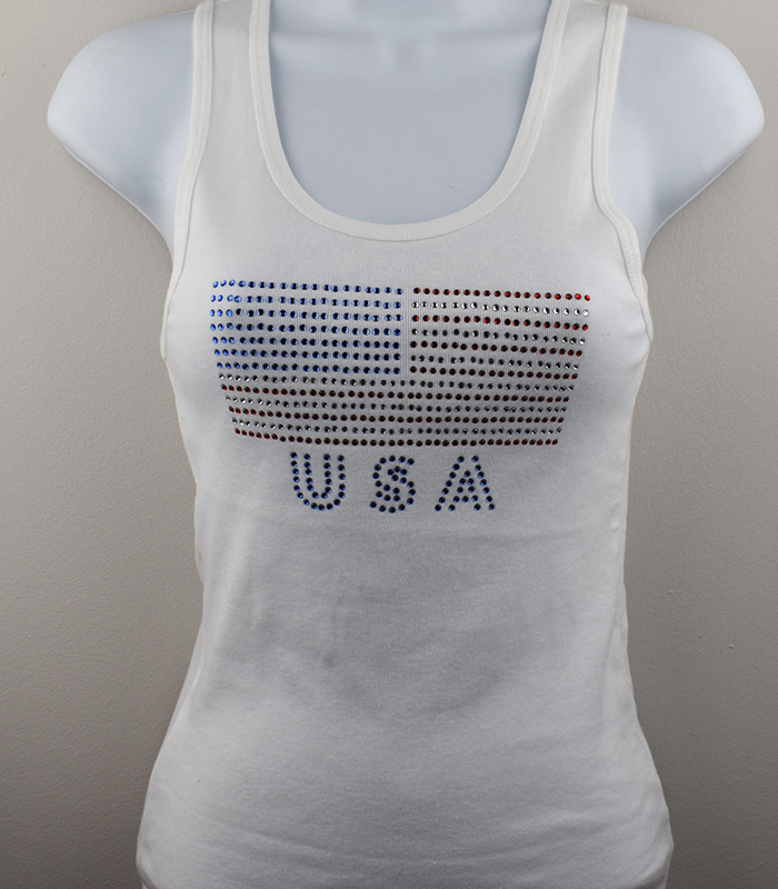 Custom Rhinestone Tank Tops