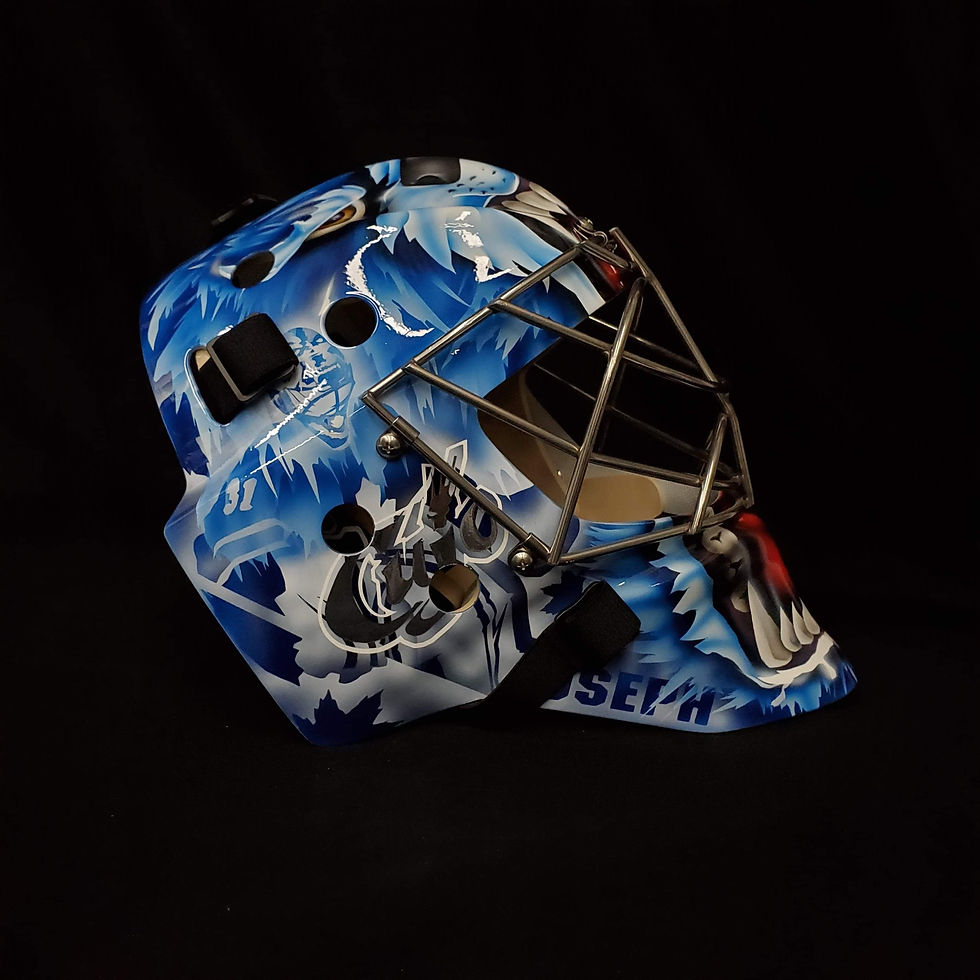 Thumbnail: Curtis CUJO Joseph Signed Goalie Mask