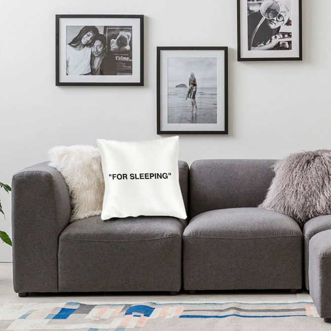 Thumbnail: 'FOR SLEEPING' Pillow Cover