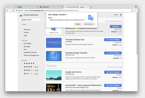 Translate works in our website