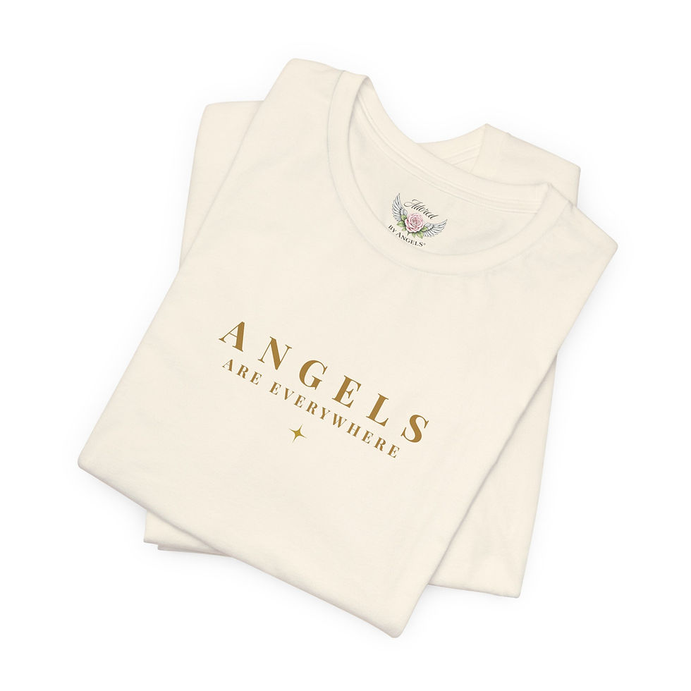 Thumbnail: Angels Are Everywhere Font Tee (Natural)
