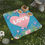 Thumbnail:  Pretty Love Vibes Picnic Blanket (Turquoise)