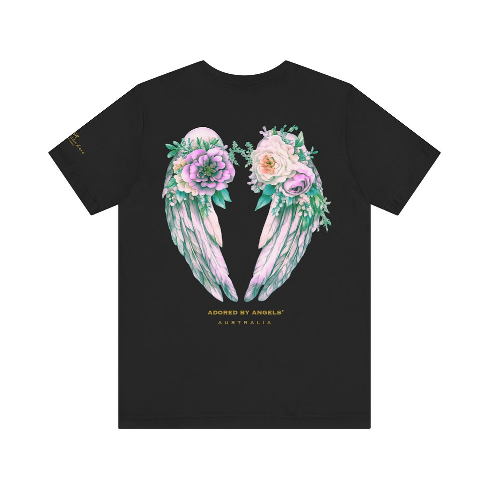 Thumbnail:  Angels Are Here Tee (Green Wings)