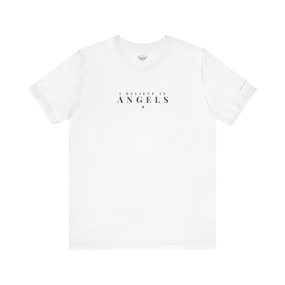 Thumbnail:  Believe In Angels Font Tee (Black)