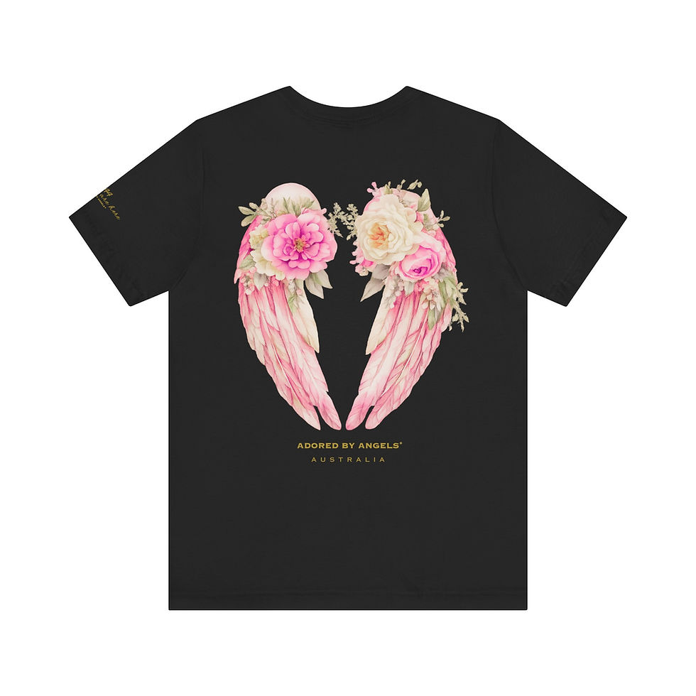 Thumbnail: Angels Are Here Tee (Pink Wings)
