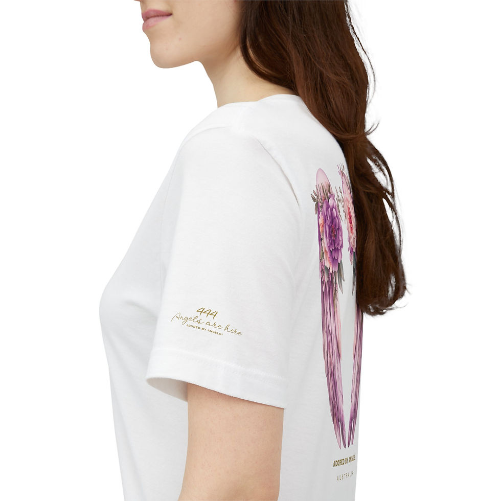 Thumbnail: Angels Are Here Tee (Purple Wings)