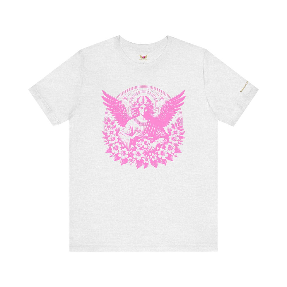 Thumbnail: Divine Bloom Tee (With Sleeve Angel Blessing)