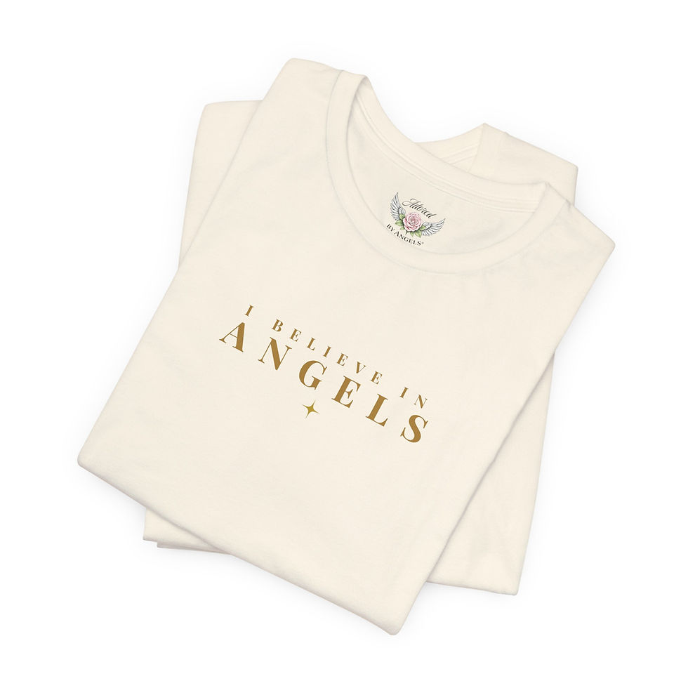Thumbnail: I Believe In Angels Font Tee (Natural)