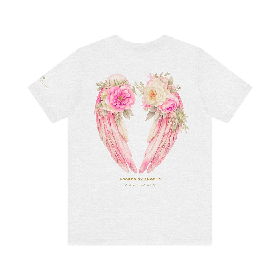Thumbnail: Angels Are Here Tee (Pink Wings)
