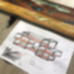 Wandkast klein met sloophout