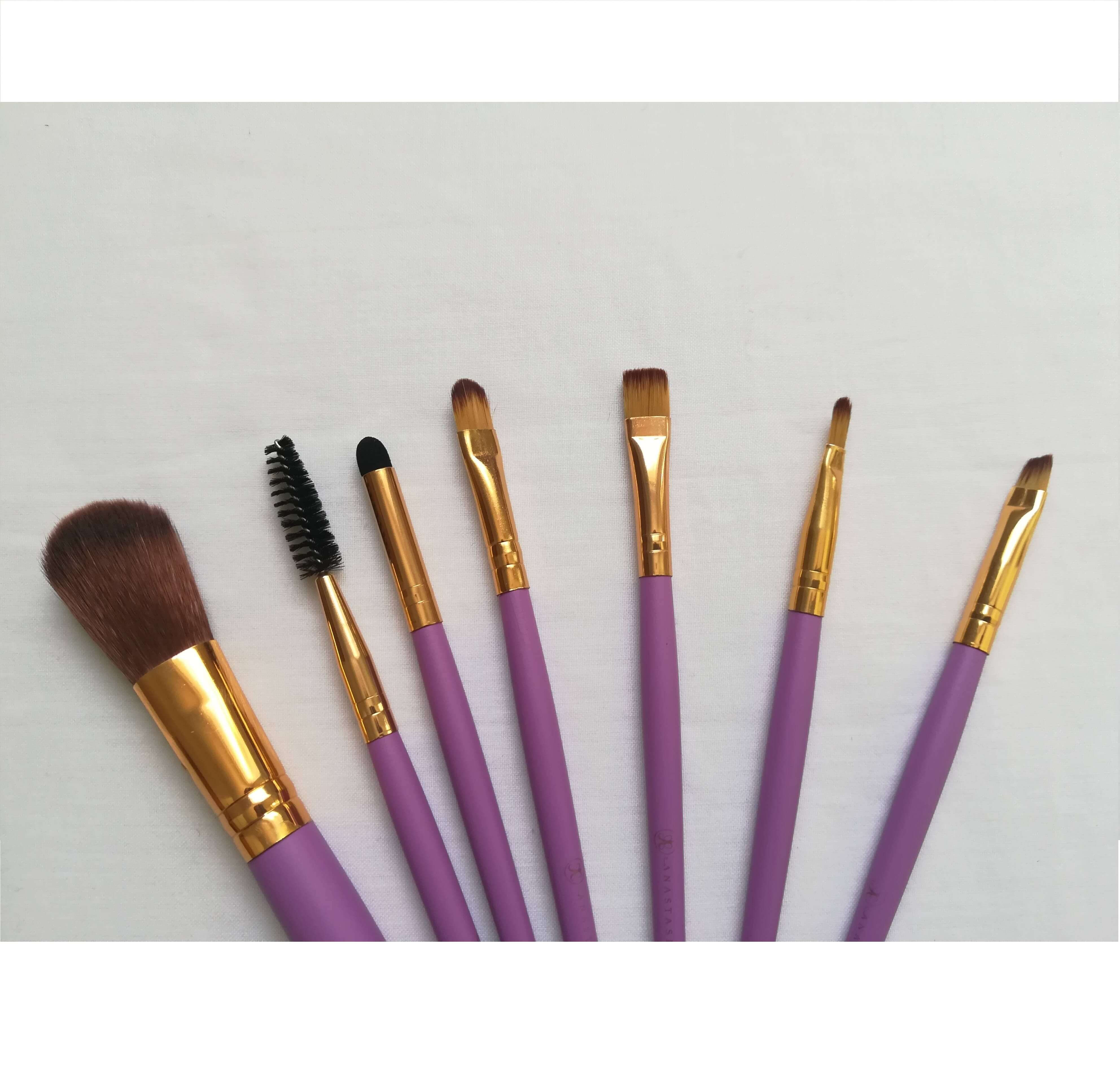 Set de 7 pinceaux - mauve