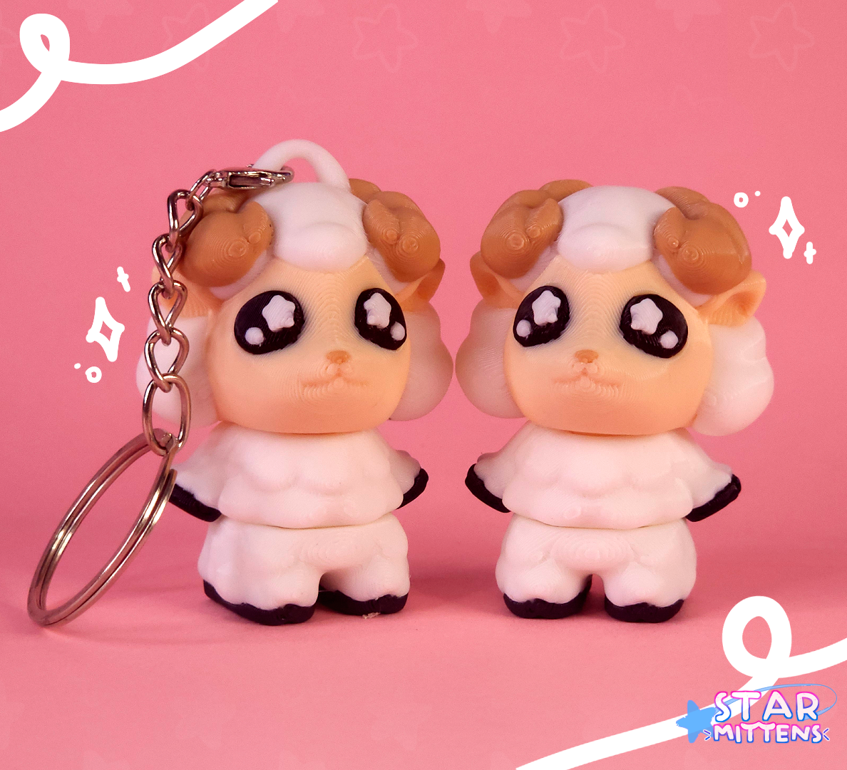 Yıldız Koyun Anahtarlık (10'lu Paket)