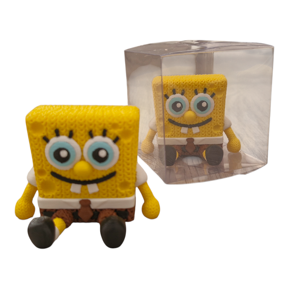 Örgü Desenli Süngerbob Figür