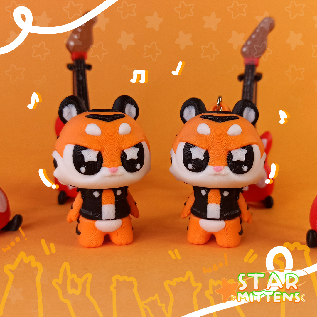 Rock Kaplan Anahtarlık (10lu Paket)