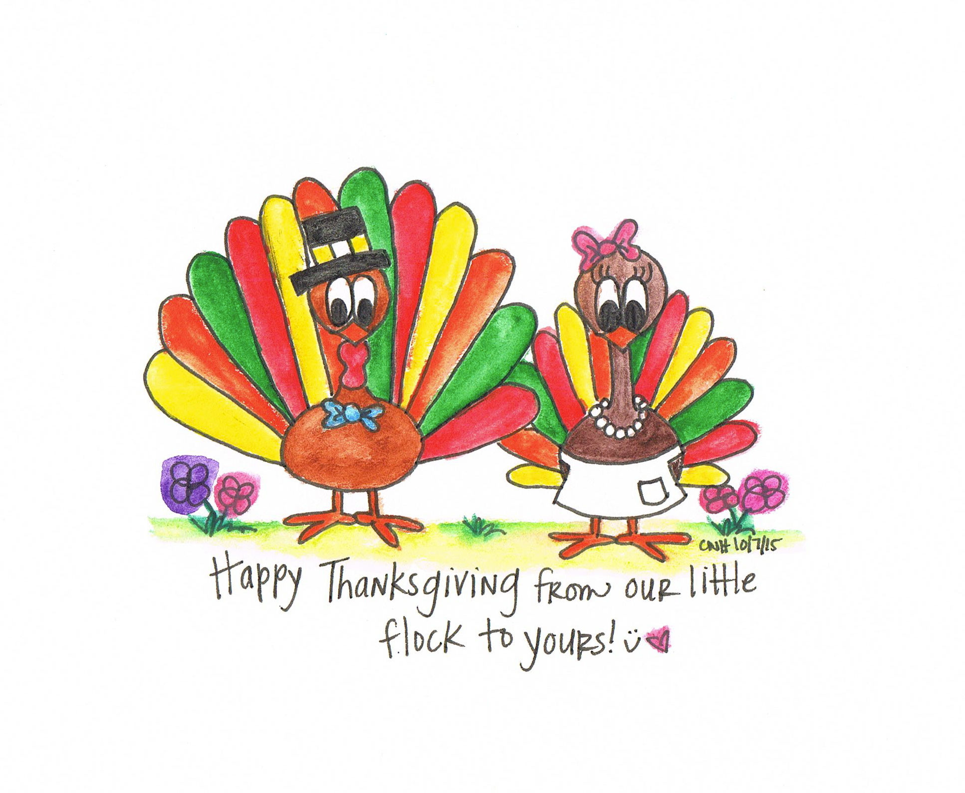 "From Our Flock to Yours" Greeting Card