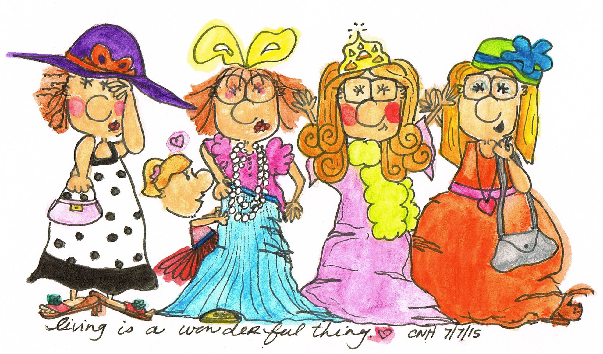 "Living" Greeting Card