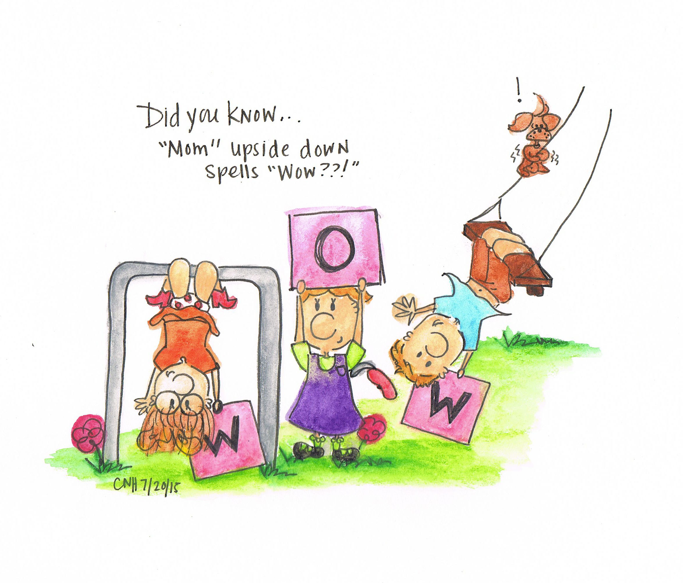 "Mom Spells Wow" Greeting Card