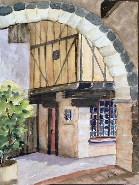 Alet-les-Bains arch & bldg.jpg