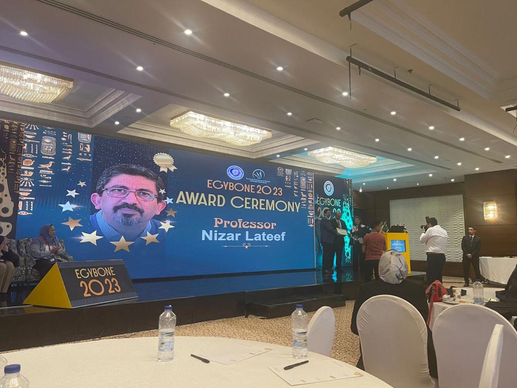 Prof. Nizar Abdulateef Honored for Leadership at 11th PAOS & 4th EABH Conference