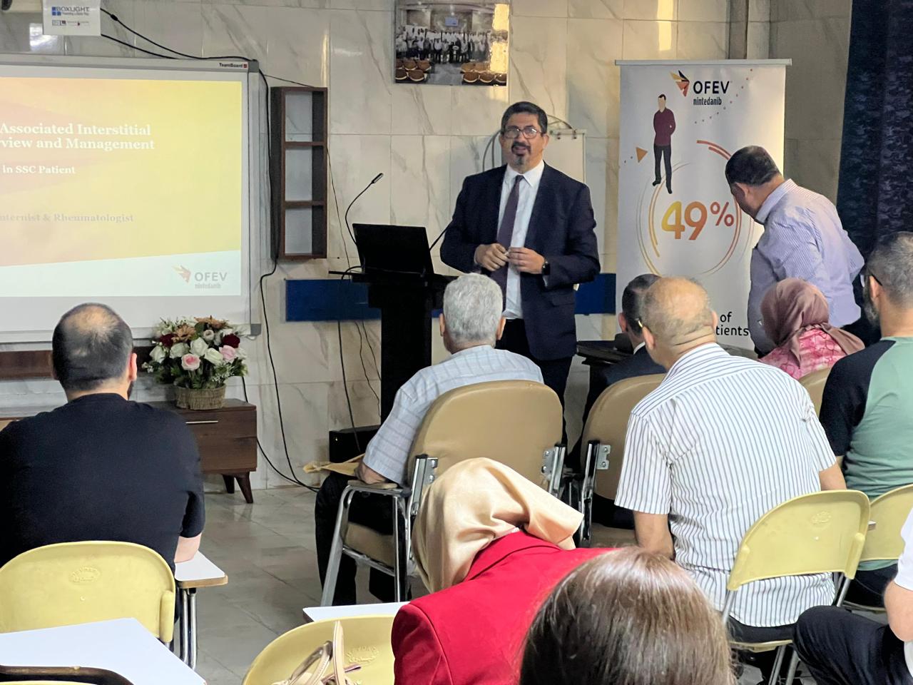 Boehringer-Sponsored Scientific Event “Face Pulmonary Fibrosis” Held at Al Yarmouk Teaching Hospital – May 21, 2025