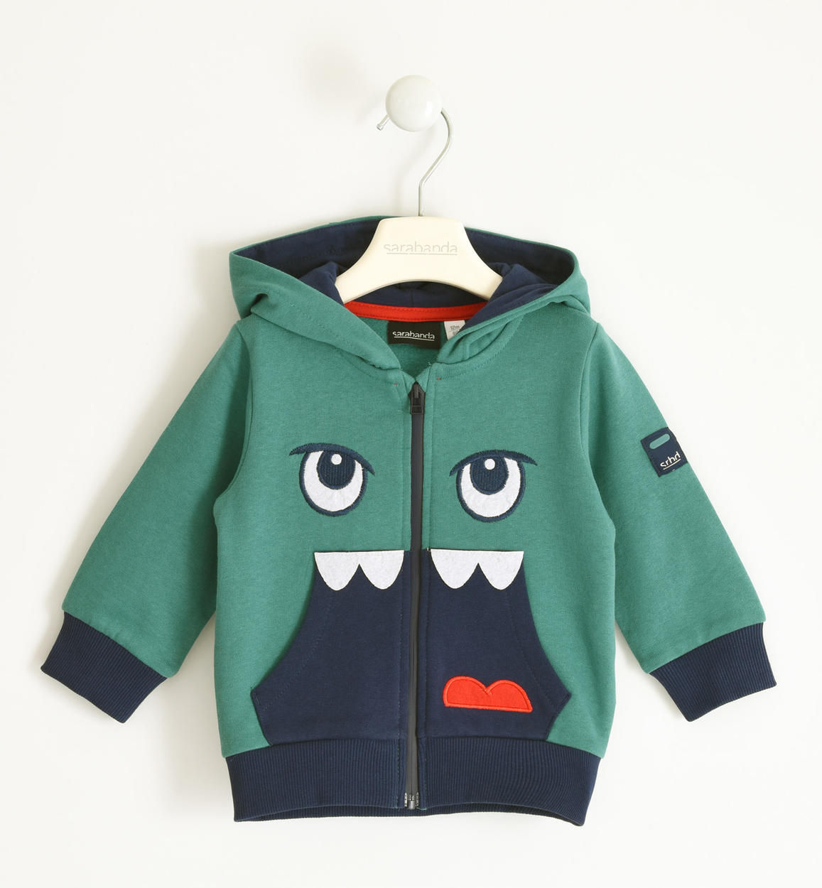 Felpa con zip e cappuccio