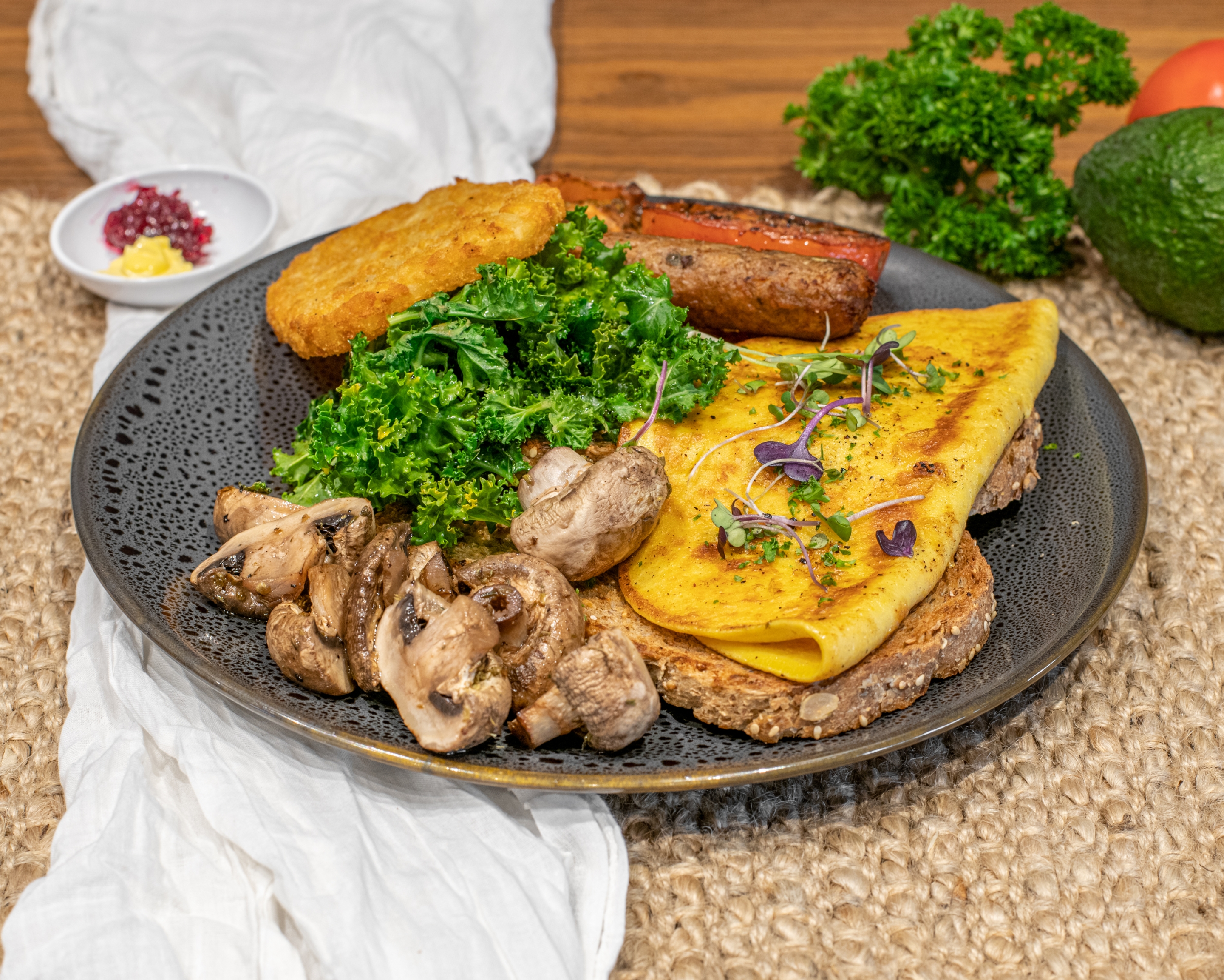 Arranged Food and Objects