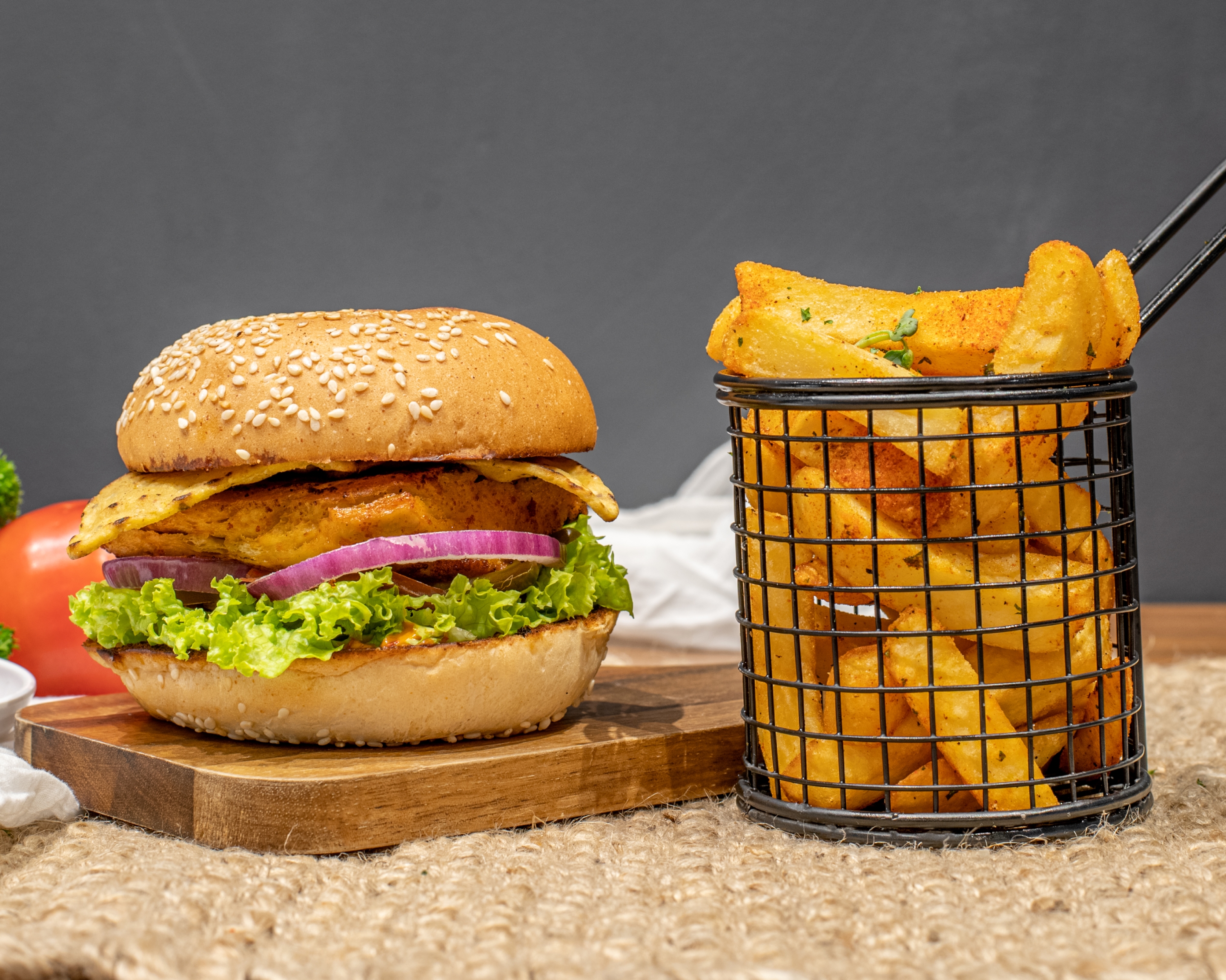 Arranged Food and Objects