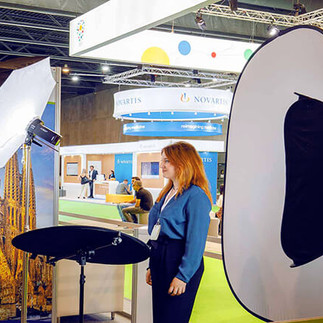 corporate event headshot mobile setup booth